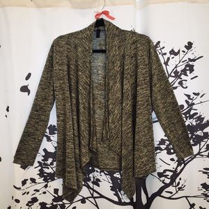 Gray and black marked cardigan
